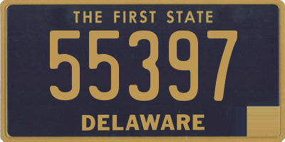 DE license plate 55397