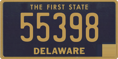 DE license plate 55398