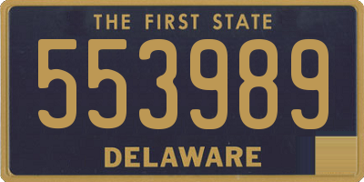 DE license plate 553989