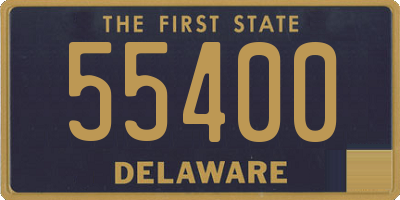 DE license plate 55400