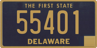 DE license plate 55401