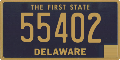 DE license plate 55402