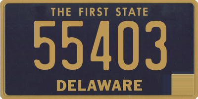 DE license plate 55403
