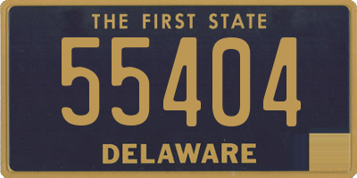 DE license plate 55404