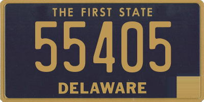 DE license plate 55405