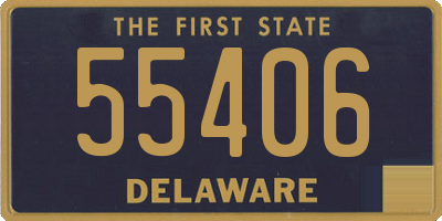 DE license plate 55406