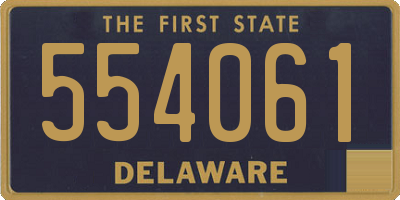 DE license plate 554061