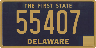 DE license plate 55407