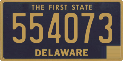 DE license plate 554073