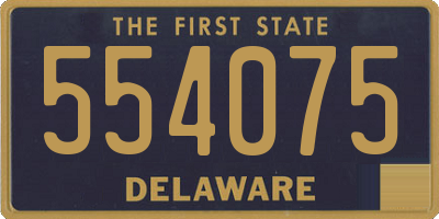 DE license plate 554075