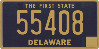 DE license plate 55408