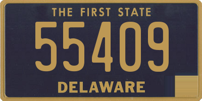DE license plate 55409