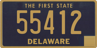 DE license plate 55412