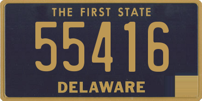 DE license plate 55416