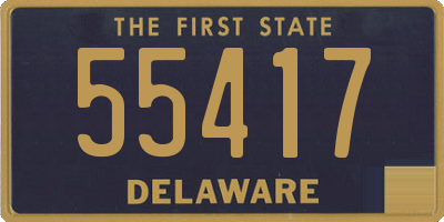 DE license plate 55417