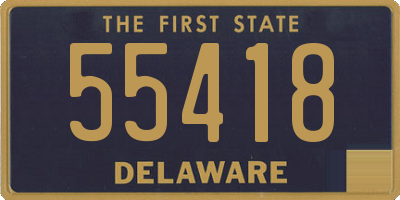 DE license plate 55418