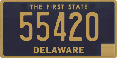 DE license plate 55420