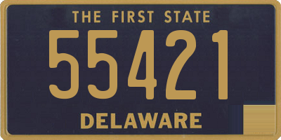 DE license plate 55421