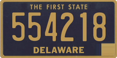 DE license plate 554218