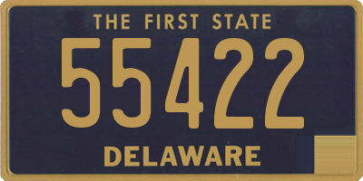 DE license plate 55422