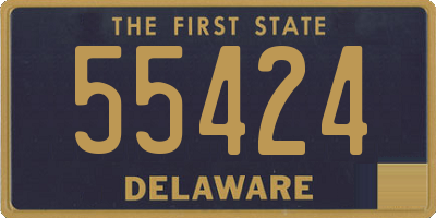 DE license plate 55424