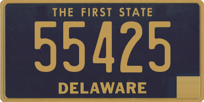 DE license plate 55425