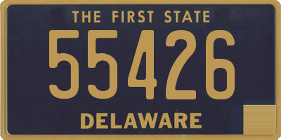 DE license plate 55426