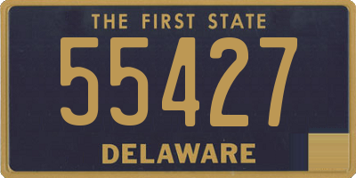 DE license plate 55427