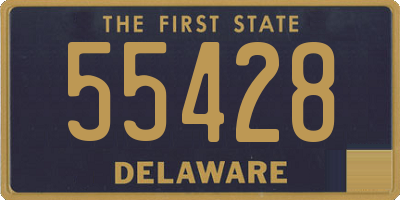 DE license plate 55428