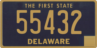 DE license plate 55432