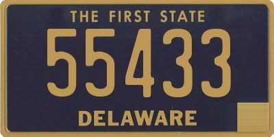 DE license plate 55433