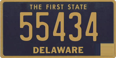 DE license plate 55434