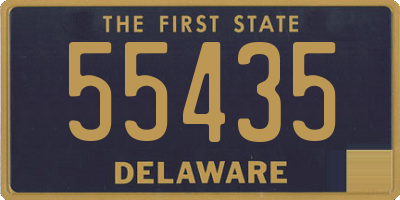 DE license plate 55435