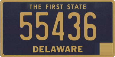 DE license plate 55436