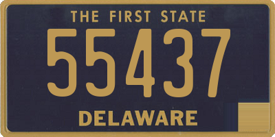 DE license plate 55437