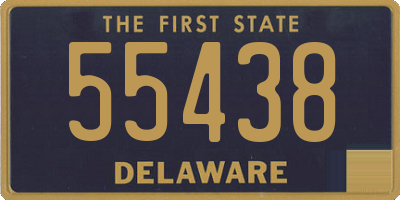 DE license plate 55438
