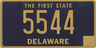 DE license plate 5544