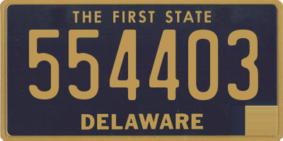 DE license plate 554403