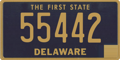 DE license plate 55442