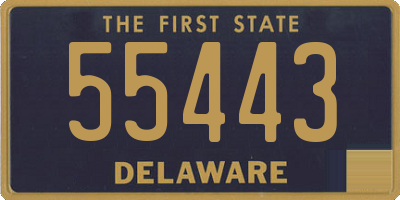 DE license plate 55443