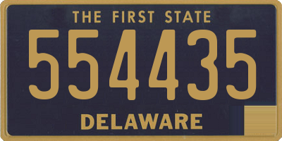 DE license plate 554435