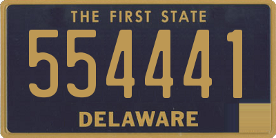 DE license plate 554441