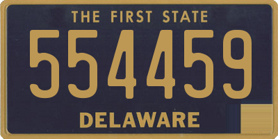 DE license plate 554459