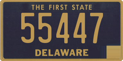 DE license plate 55447