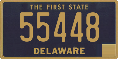 DE license plate 55448