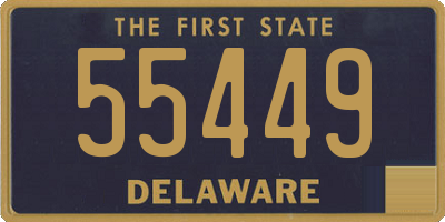 DE license plate 55449