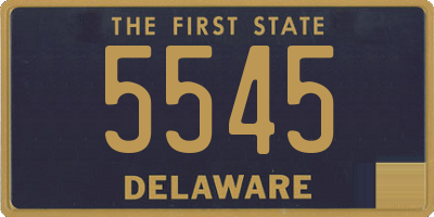 DE license plate 5545