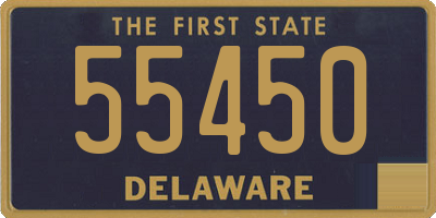 DE license plate 55450