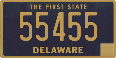 DE license plate 55455