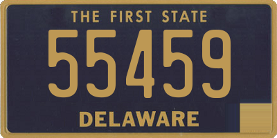 DE license plate 55459